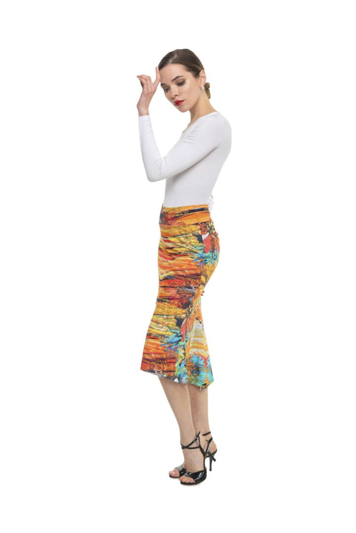 A floral argentine tango skirt