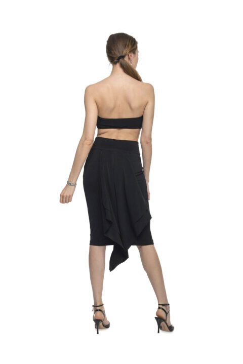 A beautiful black fishtail tango skirt