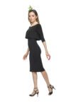 A black tango dress with 3/4 sleeves