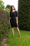 A gorgeous black tango dress with 3/4 sleeves